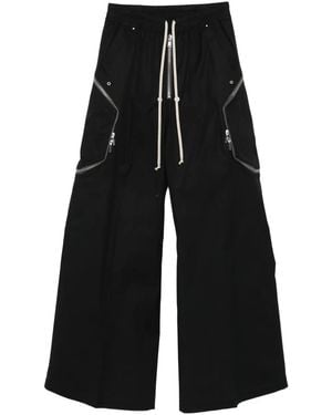 Rick Owens Flared Heizer Trousers - Black
