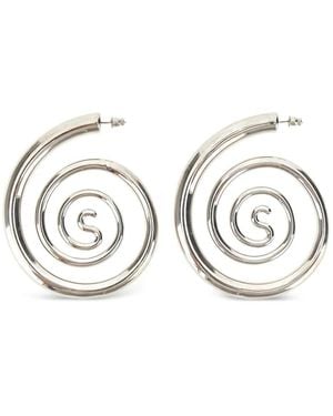 Panconesi Spiral Earrings - White