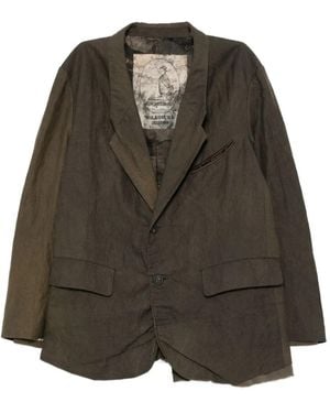Ziggy Chen Distressed Dyed Blazer - Green
