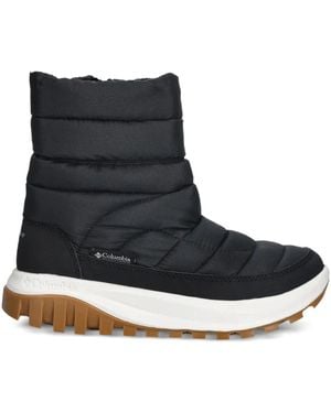 Columbia Snowtrot Waterproof Quilted Zip Boots - Black
