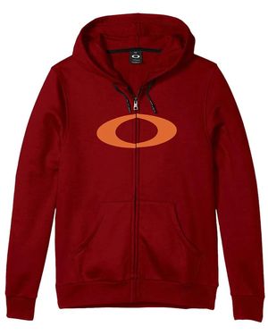 Oakley Ellipse Zip-Up Hoodie - Red