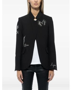Zadig & Voltaire Blazer Very Diamanté - Nero