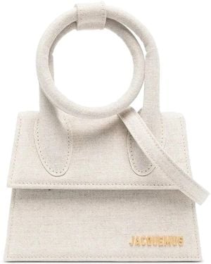 Jacquemus Le Chiquito Noeud ハンドバッグ - ホワイト