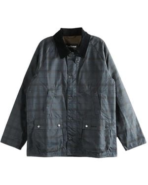 Barbour Tartan Ambleside Waxed Jacket - Black