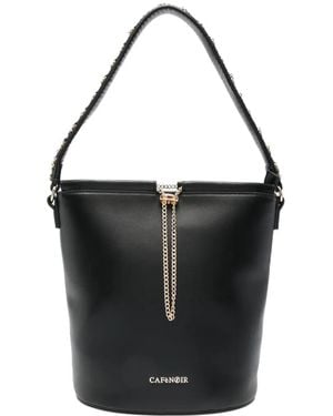 CafeNoir Chain-Detail Bucket Bag - Black