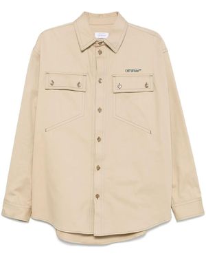 Off-White c/o Virgil Abloh Camicia Stitch Cotgab - Neutro