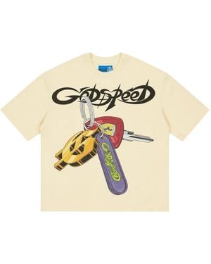 Godspeed Graphic-Print T-Shirt - Metallic