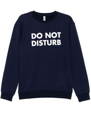 Moschino Sweatshirt Mit Slogan-Print - Blau