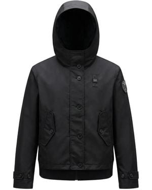 Blauer Marcella Hooded Button Jacket - Black