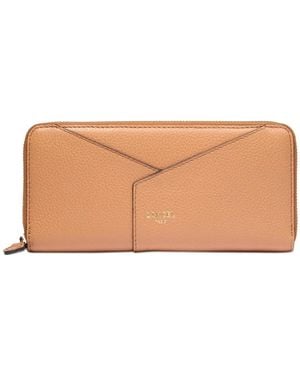 Lancel Enveloppe Long Zip Wallet - Natural