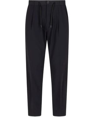 Herno Pleated Drawstring Pants - Blue