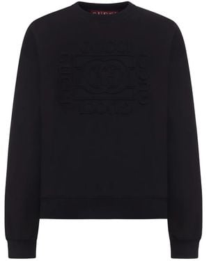 Gucci Sweater Met Reliëf Logo - Zwart