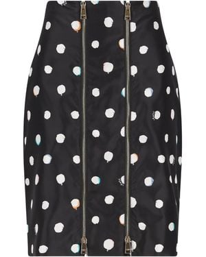 Fendi Mini Falena Dots Printed Skirt - Black