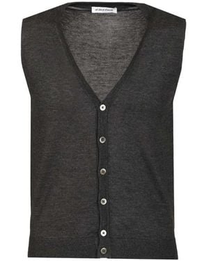 Al Duca d'Aosta Wool Vest - Black