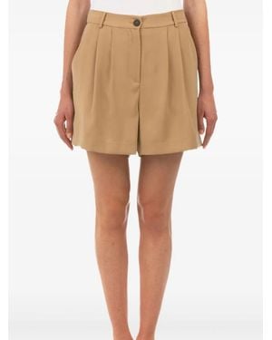 Le Tricot Perugia Tailored Shorts - Natural