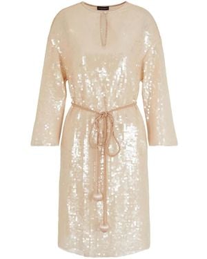 Emporio Armani Sequined Mini Dress - Natural