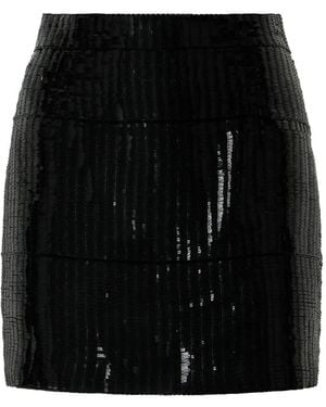 Roberto Cavalli Sequin-Embellished Mini Skirt - Black