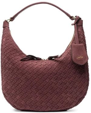 Poche Paris Sac Cabas À Design Tissé - Violet