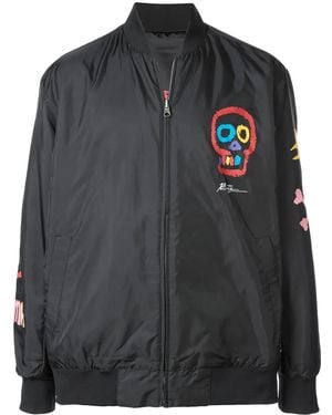 PUMA Skull Print Bomber Jacket - Black