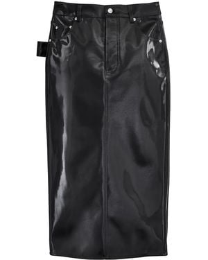 Marc Jacobs Reflective Midi Skirt - Black