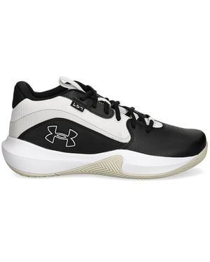 Under Armour Lockdown 7 Logo-Detail Basketball Trainers - White