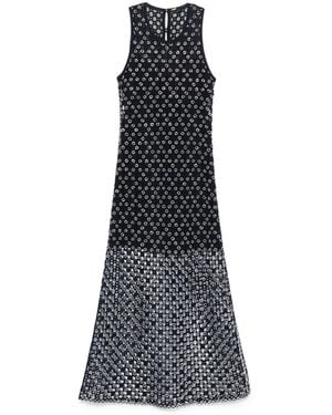 Maje Beaded Maxi Dress - Blue