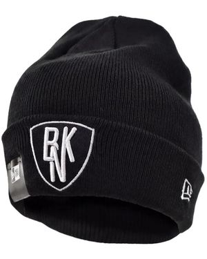 KTZ Brooklyn Nets Deceptor Beanie Hat - Black