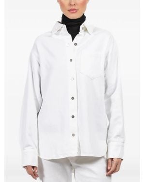 DL1961 Chest-Pocket Shirt - White