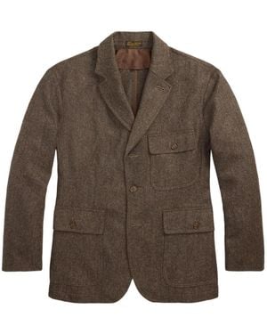 RRL Blazer À Simple Boutonnage - Marron
