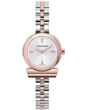 Ferragamo Gancino 22Mm Watch - White