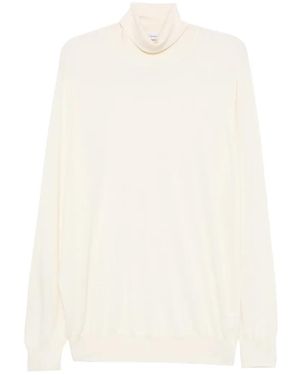 Gran Sasso Roll-Neck Wool Sweater - White