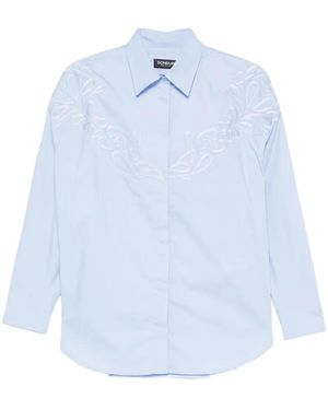 Dondup エンブロイダリー シャツ - ブルー