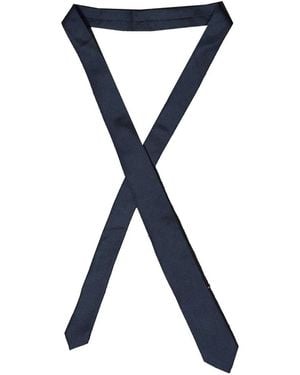 ROBERTO CLERICI Honeycomb-Knit Tie - Blue