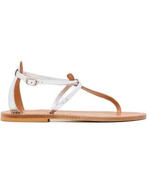 K. Jacques Buffon Ajustable-Strap Sandals - White