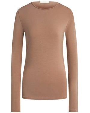 12 STOREEZ Kim Long-Sleeve Top - Brown