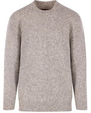 Monitaly Jersey Con Cuello Redondo - Gris