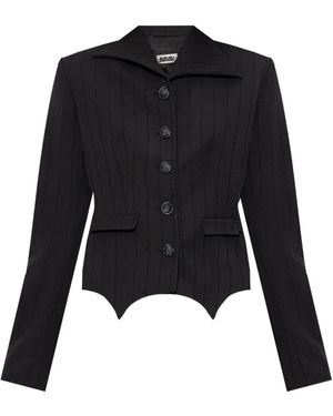 AVAVAV Petite Pinstripe Jacket - Black