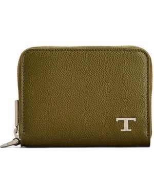 Tod's Logo-Plaque Coin Purse - Green