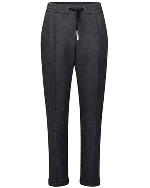 BETTY&CO Drawstring-Waist Turn-Up Trousers - Blue