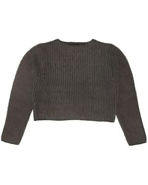 HTC Ribbed-Knit Jumper - Black