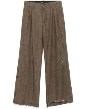 Enfants Riches Deprimes Pantaloni A Gamba Ampia - Marrone