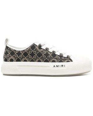 Amiri Ma Quad Jacquard Court Trainers - White