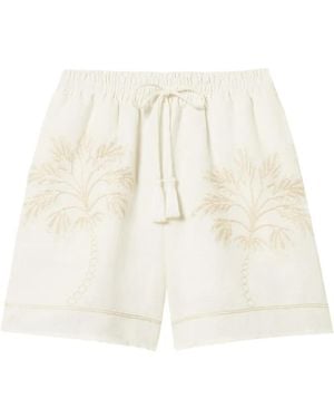 Twinset Drawstring-Fastening Shorts - White