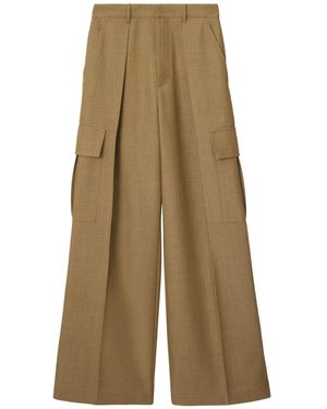 Burberry ワイド カーゴパンツ - ナチュラル