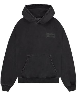 BROKEN PLANET Logo-Detail Hoodie - Black