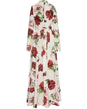 Oscar de la Renta ベルテッド シャツドレス - ホワイト