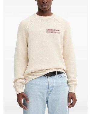 KENZO Logo-Embroidered Sweater - White