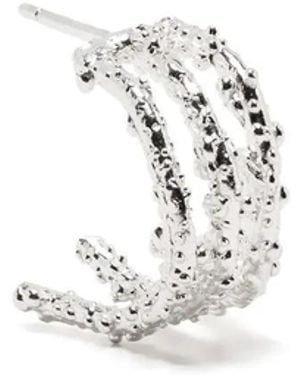 Alighieri The Single Crumbling Hoop Earring - White
