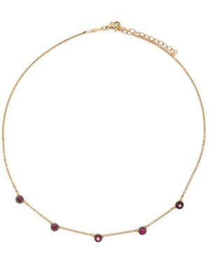 Jacquie Aiche 14Kt Sophia Ruby Necklace - Natural