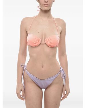 Reina Olga Zweifarbiger Penny-Bikini - Pink